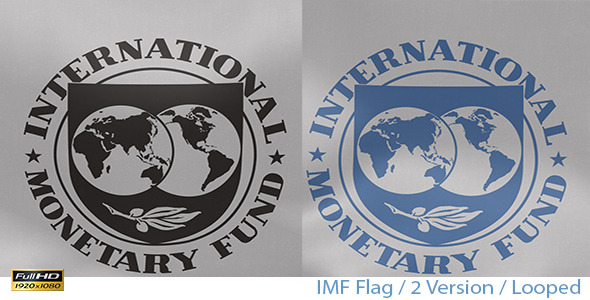 IMF (International Monetary Fund) Flag, Stock Footage | VideoHive